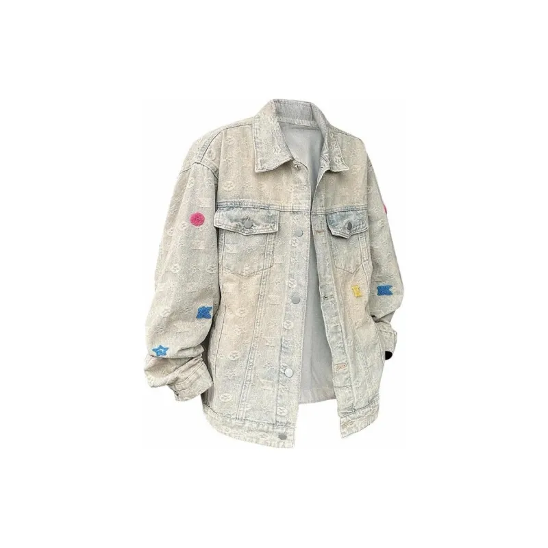 JIMI&JONS Denim Jacket Unisex Yellow Mud-0