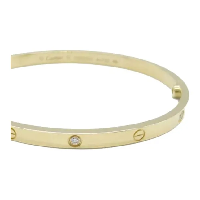Cartier 2010s 18K Yellow Gold Love Diamond Bracelet-2
