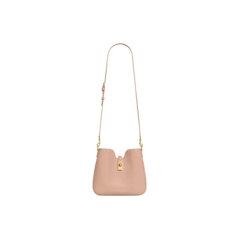 CELINE Smooth Calf Leather Shoulder Bag Small Size Women's Peach Pink-1