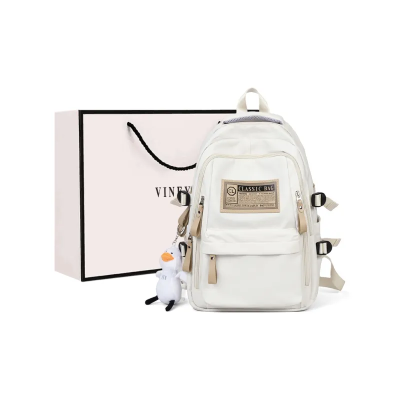 VINEY Fabric Backpack Large Size Unisex Multicolor-6