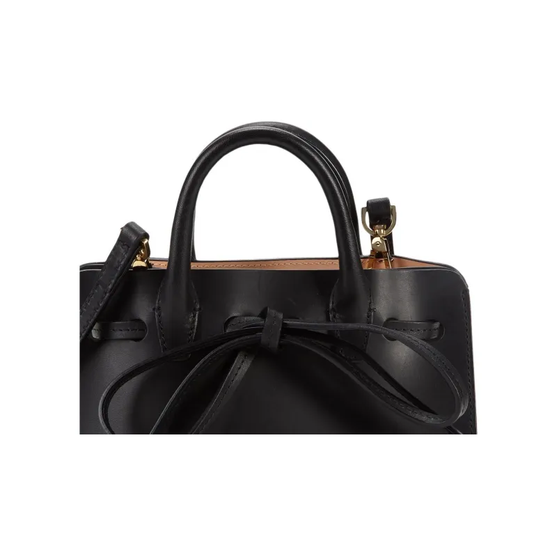 MANSUR GAVRIEL Leather Crossbody One Shoulder Handbags Mini Women's Black Gold-4