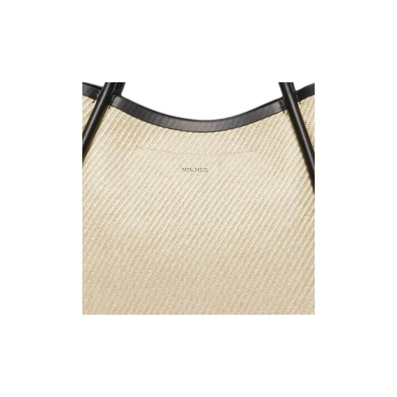 MaxMara Polyamide One Shoulder Handbag Small Size Women's Cream-5