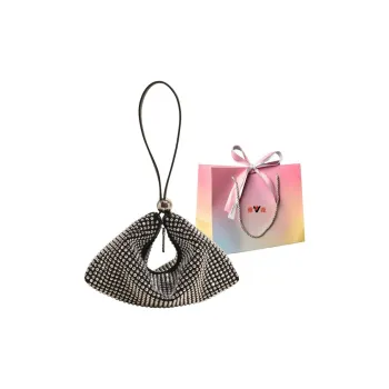 Yalu Diamond Rhinestone Bag One Shoulder Handbag Regular Women's Black/Silver/Pink