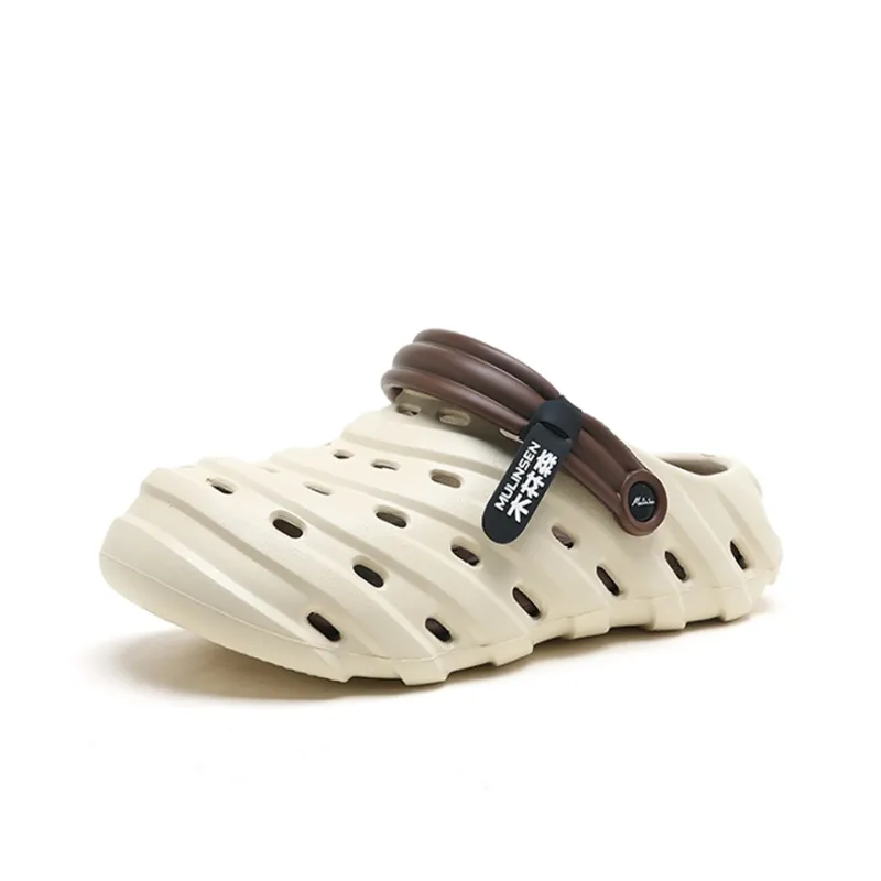 Mulinsen Clogs Men's Khaki Brown-1