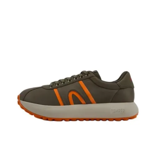 CAMPER Pelotas Athens Slip Resistant Low Top Casual Shoes Men's Green Orange