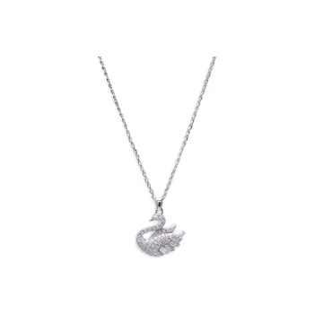 LIANYINSHOUZUO S925 Silver With Zircon Necklaces Women's