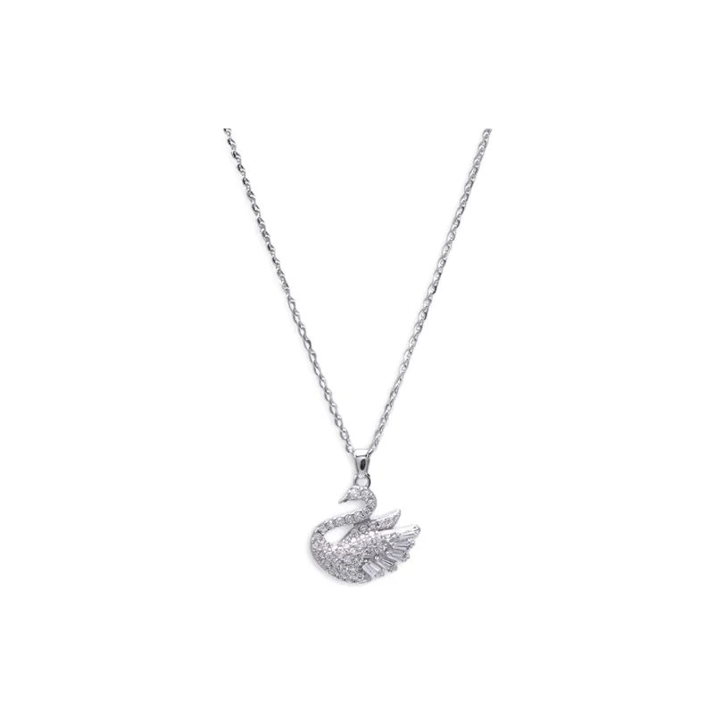 LIANYINSHOUZUO S925 Silver With Zircon Necklaces Women's-0