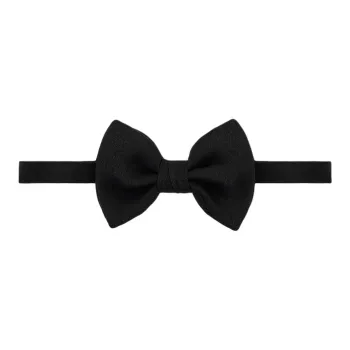 GIORGIO ARMANI Knotted Bow Tie In A Lurex And Viscose Blend