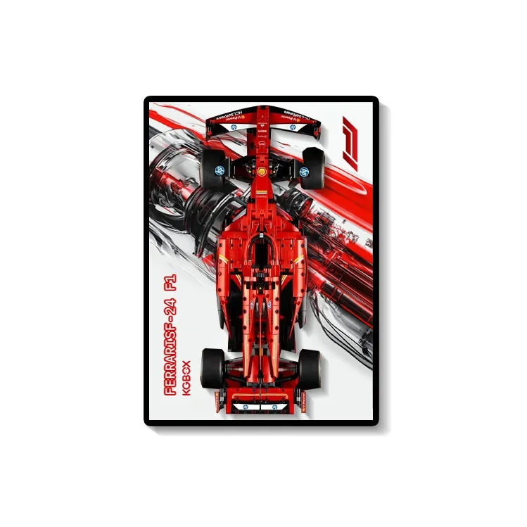 KGBOX For LEGO Building Block Technic 42207 Ferrari SF 24 F1 Racing Model Accessories-5
