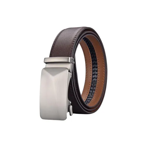 Yamaichi Maru Cow Leather Leather Belts Men's 3.5 Cm