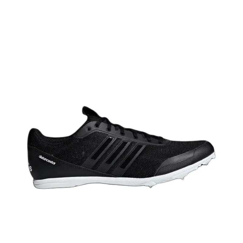 Adidas Distancestar Anti Slip Wear Resistant Low Top Running Shoes Men's Black-1
