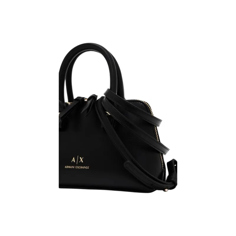 ARMANI EXCHANGEAE Polyester Tote Bag, Shopping Bag, Shoulder Bag, Handbag Trumpets Women's Black-3
