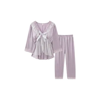 Sleeping Beauty Pajama Set Women's Light Lavender