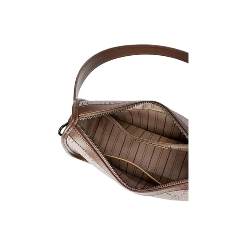 ST&SAT PVC With Synthetic Leather Crossbody Bag, Shoulder Bag Large Size Women's Coffee-4