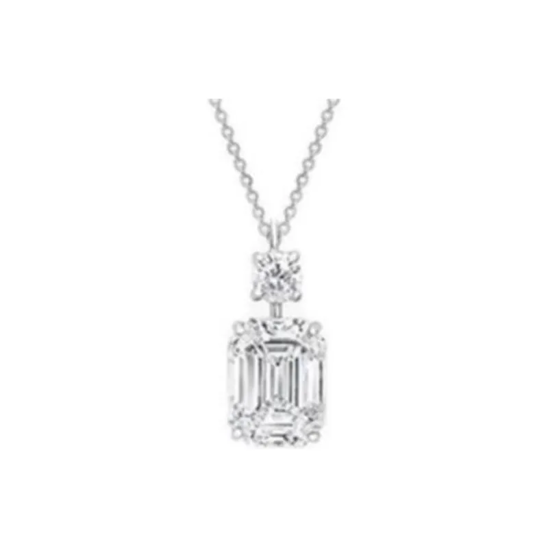 Graff Platinum 18K White Gold White Diamond Necklaces Unisex White-1
