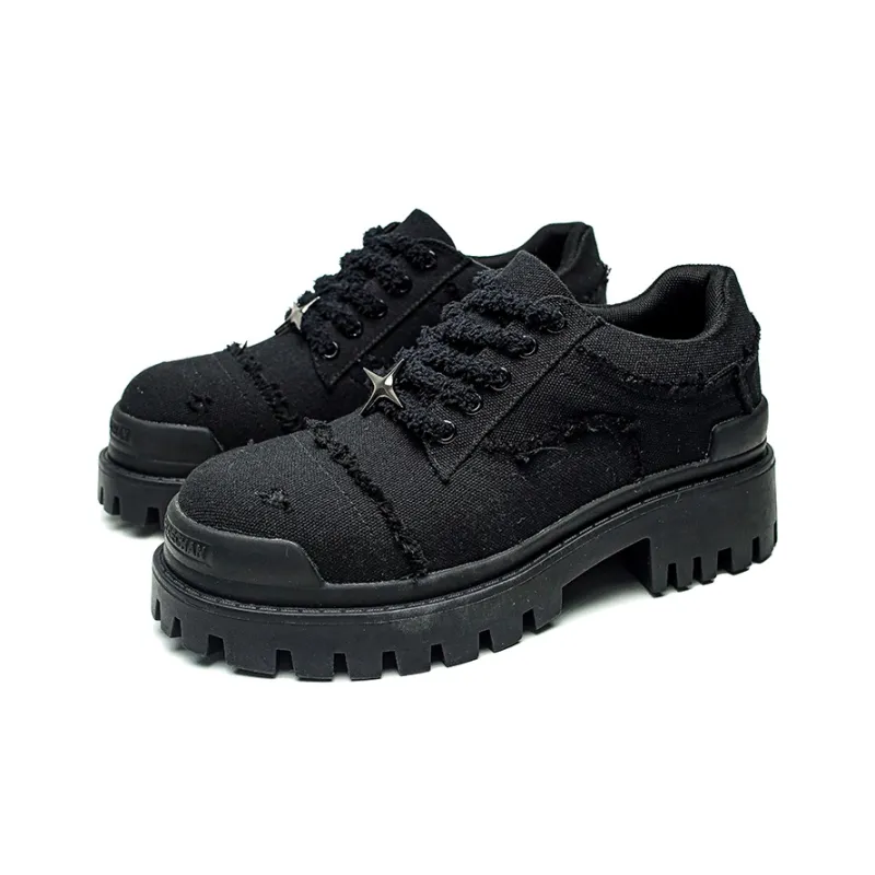 ESTEE GEEA Anti-Slip And Wear-Resistant Coverage Support Low-Top Casual Shoes Men's Black-1