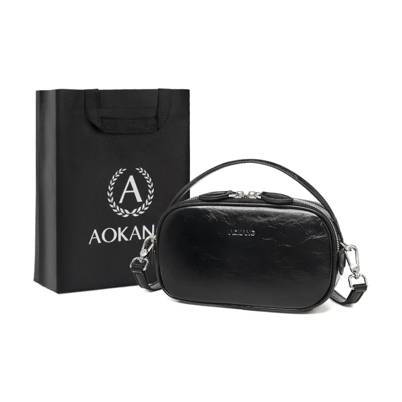 AOKANG Cow Leather Shoulder Bag Crossbody Bag Handbag Mini Women's Multicolor-6