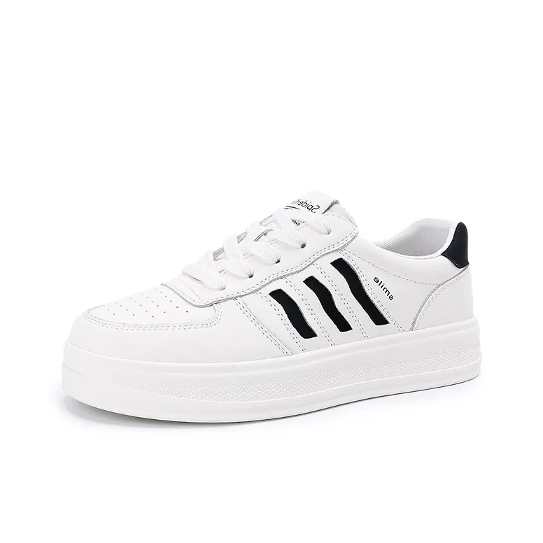 Spider King Low Top Skateboard Shoes Women's Beige Black-0