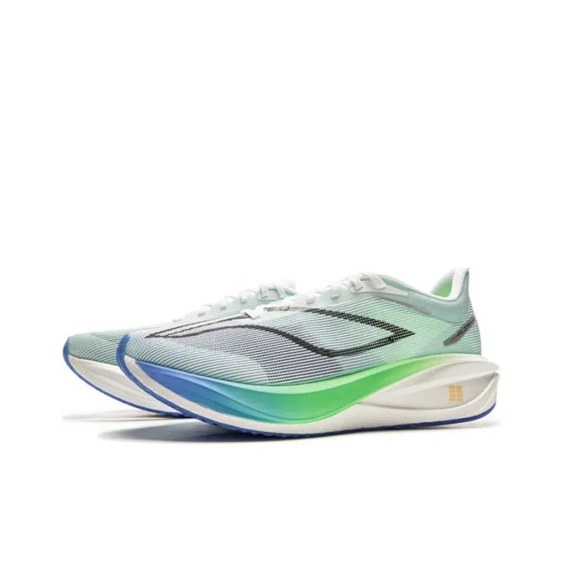 LINING Feidian 5 Challenger Running Shoes Men Low Top Standard White/Empty Blue-1