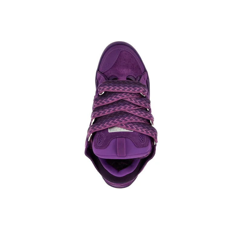 Lanvin Curb Low Top Skateboard Shoes Men's Purple-4