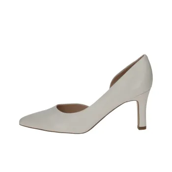 CAPRICE Peter Kaiser Modena Slim Heel High Heels 7.8cm Women's Gray White