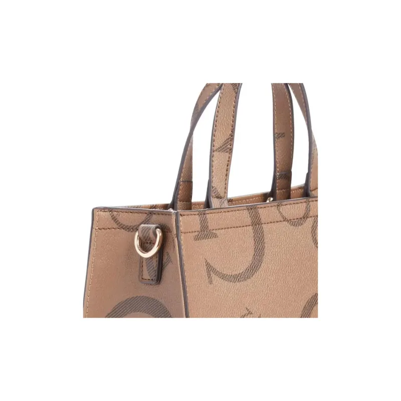 GUESS Faux Leather Handbag Mini Women's Brown-4
