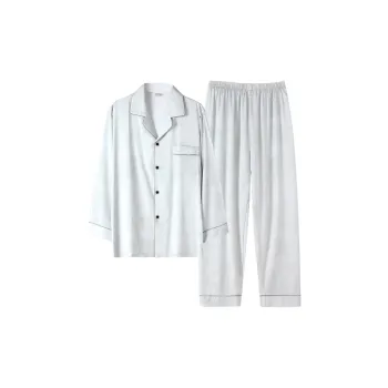 MIIOW Trend Party Series Pajama Set Men's White
