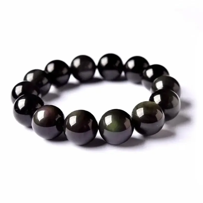 Asia Star Obsidian Bracelets Men's-0
