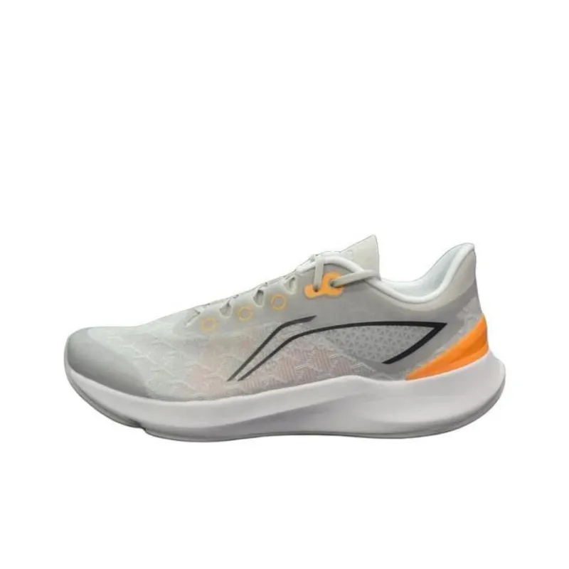 LiNing Sports Life Collection Anti Slip Wear Resistant Low Top Running Shoes Men's Gray-0