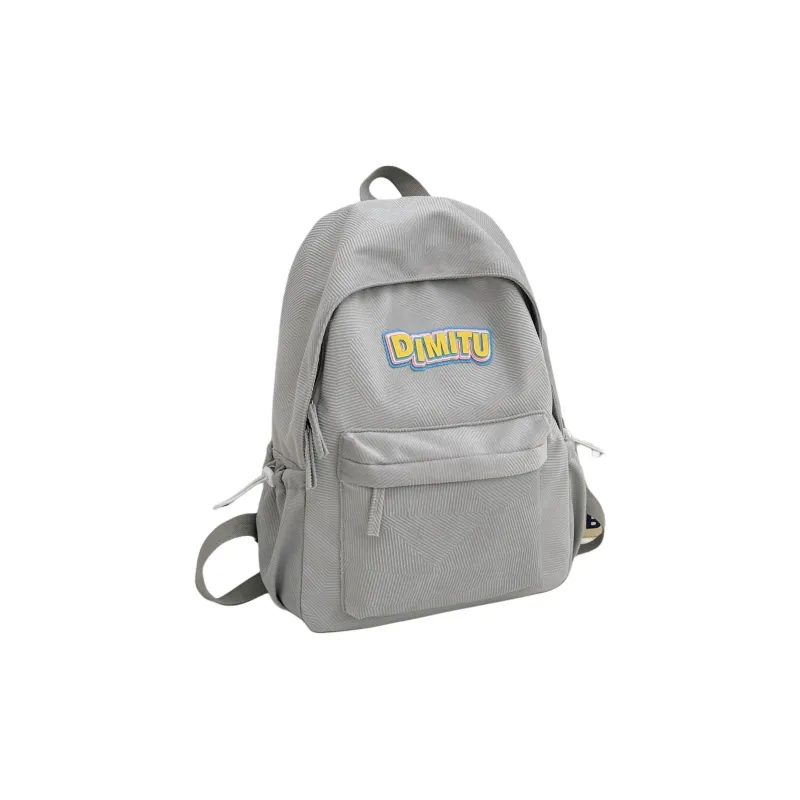 URBAN FOREST Nylon Backpack Unisex Blue/Gray/Black/Coffee-4