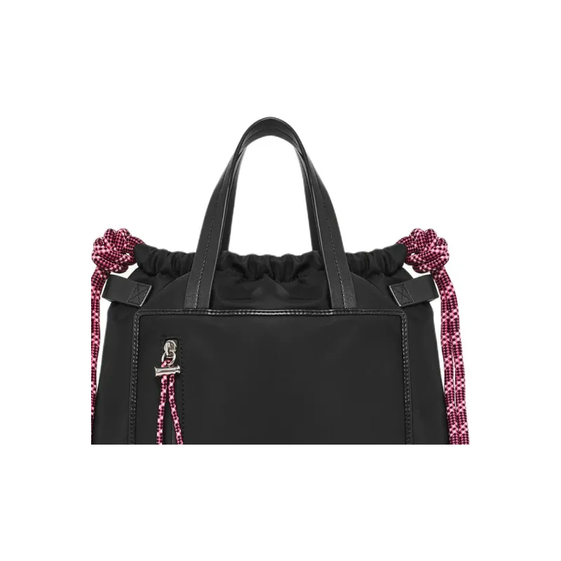 DKNY Nylon Shoulder Bag Crossbody Bag Handbag Medium Size Women's Black-3