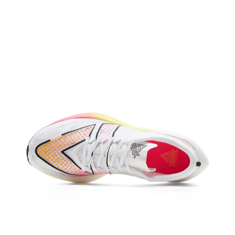 PEAK Cushioning, Slip Resistant, And Abrasion Resistant Low Top Casual Running Shoes Men's White Red-3