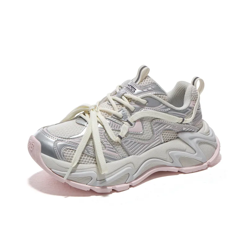 CAMEL Breathable Slip-Resistant Cushioning Low-Top Chunky Sneakers Women's-2