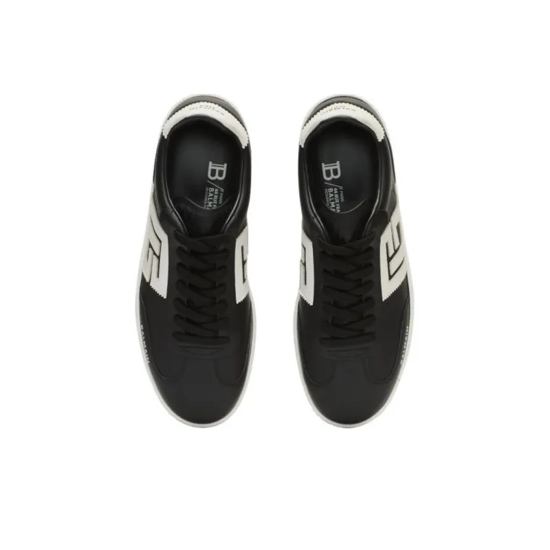 BALMAIN Swan Low-Top Skateboard Shoes Men's Black-5