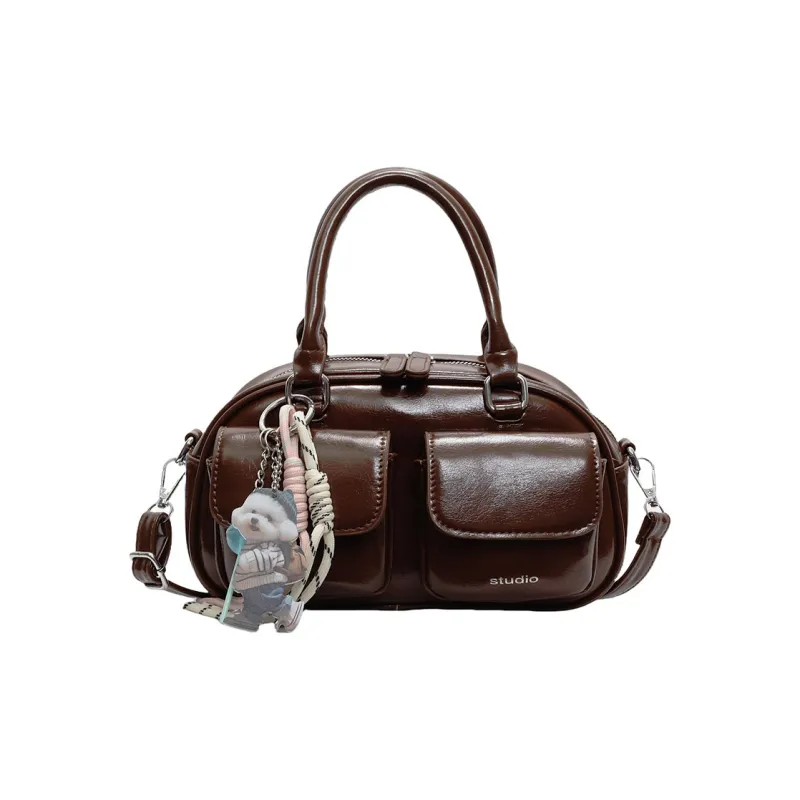 Yalu PU Handbag, Shoulder Bag, Crossbody Bag Regular Women's Pink/Coffee/Beige Gray/Ecru/Black-8