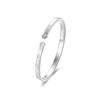 Sentimentality 9999 Pure Silver Bangles Unisex
