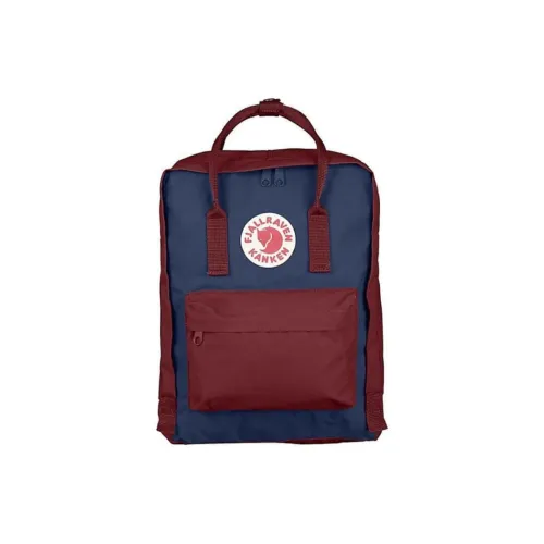 Fjallraven Kanken Polyvinyl Alcohol Fiber Backpack Regular Unisex Royal Blue & Cow Red