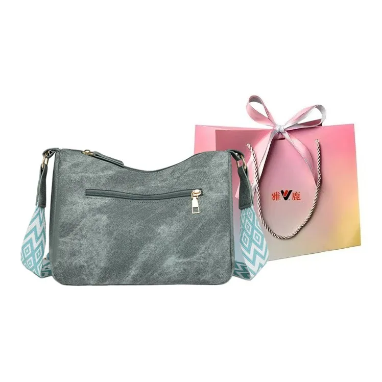 Yalu PU Crossbody Bag, Shoulder Bag Regular Women's Lake Blue/Brown/Khaki/Gray/Light Gray-0