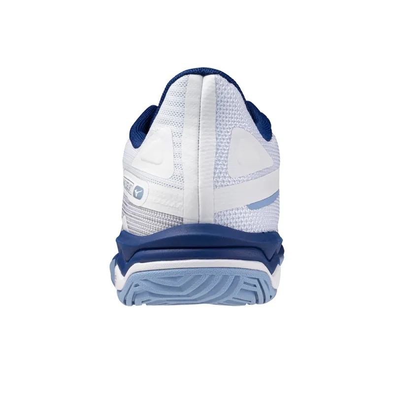Mizuno Wave Exceed Light 2 Cushioning Coverage Lightweight Low-Top Tennis Shoes Unisex White-3