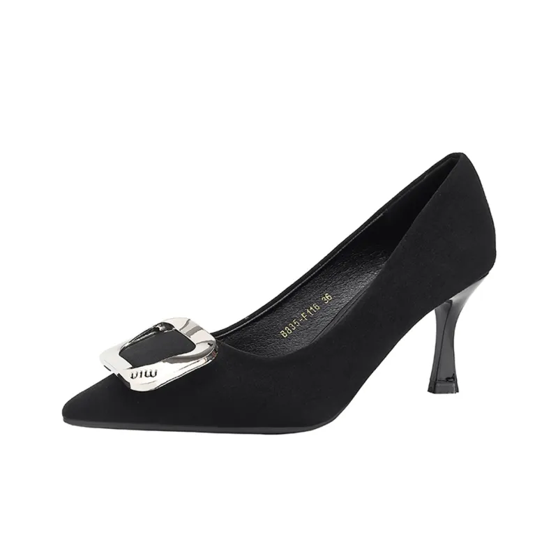Baibianzhiheren Slim Heel High Heels Women's-0