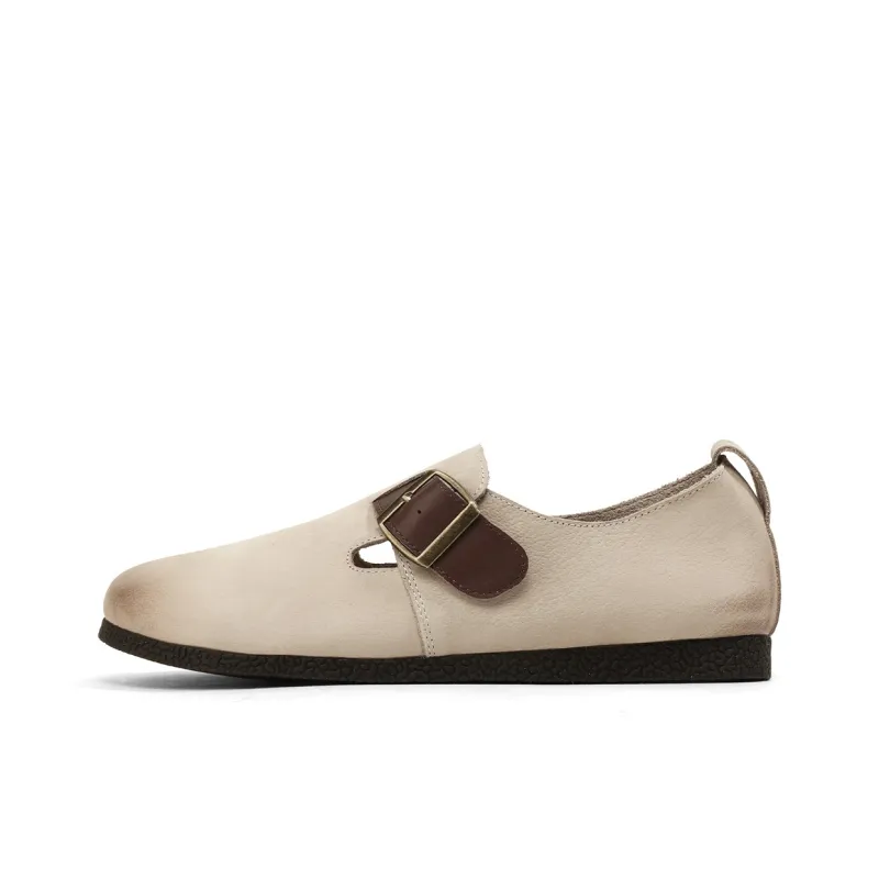 OCCAMAN Boken Shoes Casual Single Shoes 1.4cm Women's-0