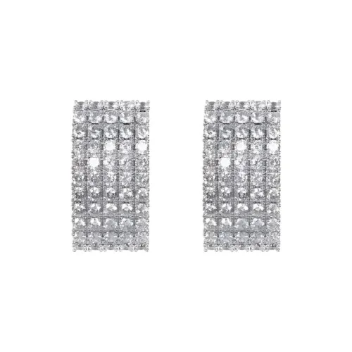 Self portrait Embellished Chainmail Earrings