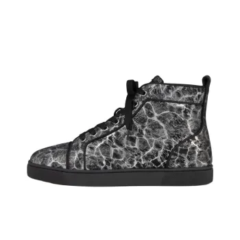 CL LUBOTING Louis High Top Skateboard Shoes Men's Gray