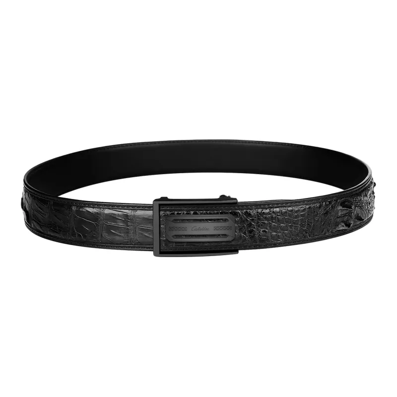 CATELLES Crocodile Leather Leather Belts Men's 3.5cm/3.8cm-18