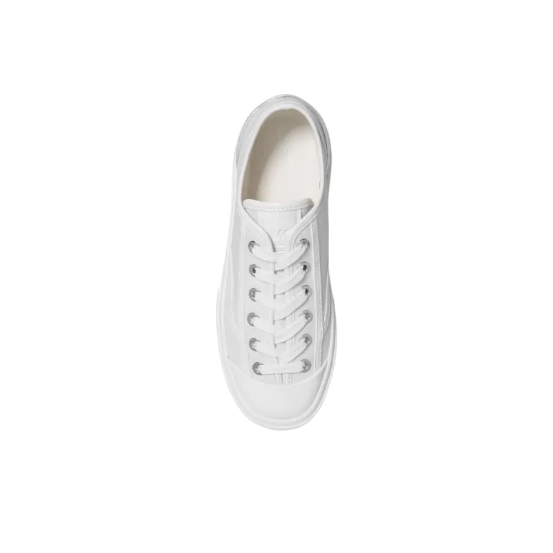 MICHAEL KORS Jude Low Top Canvas Shoes Women's White-3
