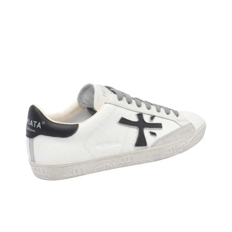PREMIATA Steven Low Top Skateboard Shoes Men's White-2