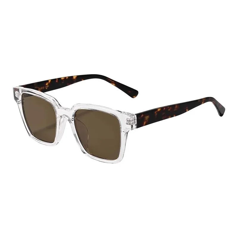 Sagawa Plate Frame TR/Memory Plastic Square Sunglasses Unisex-10