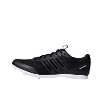 Adidas Distancestar Anti Slip Wear Resistant Low Top Running Shoes Men's Black