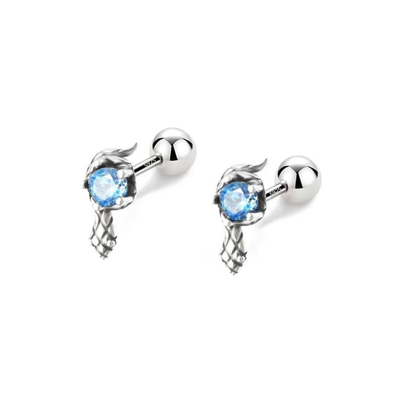 AAJF S925 Silver Stud Earrings Women's-2