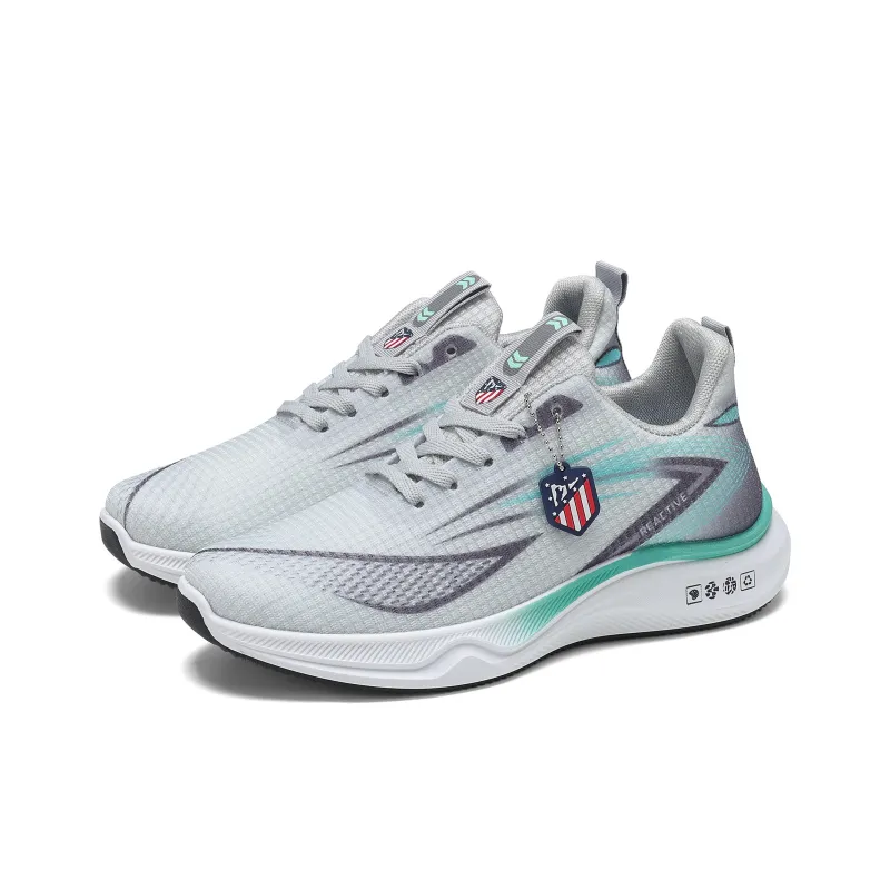 ATLETICO DE MADRID 1903 Running Shoes Men Low Top Black Blue/White Orange/Gray Cyan-5